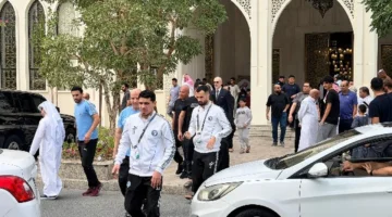 بيراميدز يؤدي صلاة الجمعة داخل فندق في لوسيل خلال استعداداته لمباريات قطر 1